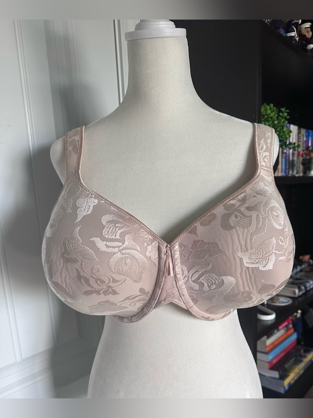 Wacoal 38G Nude Blush Floral Lace Underwire Full Coverage Bra